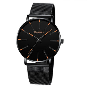 Black wristwatch