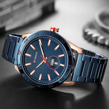 Load image into Gallery viewer, blue wristwatch