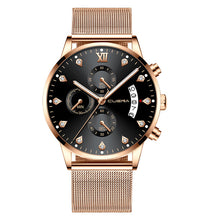 Load image into Gallery viewer, Black wristwatch