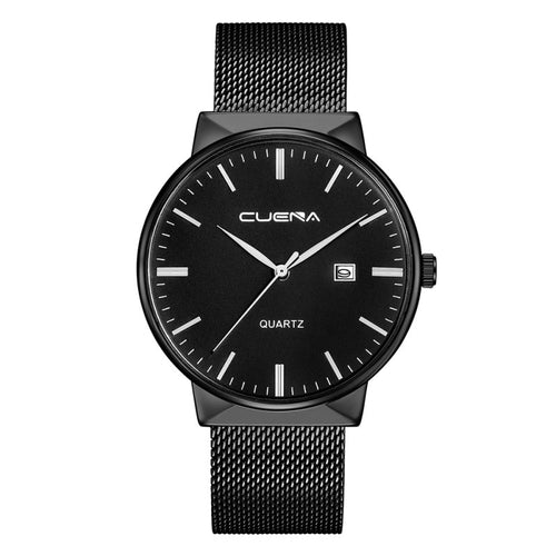 Black wristwatch